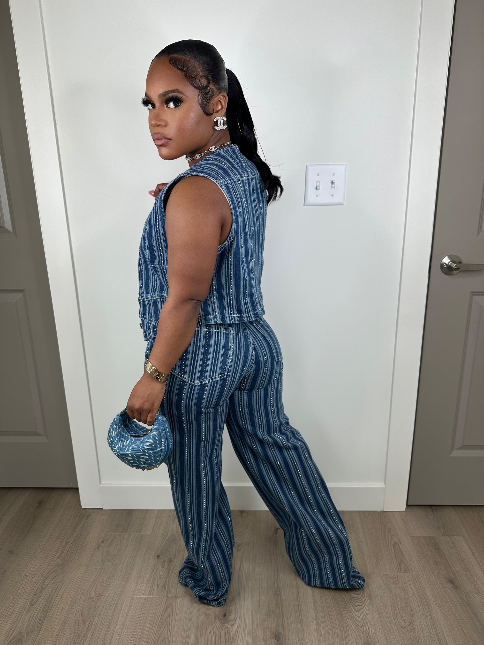 Diamonds Dancing luxe stretchy pants set 50% final sale