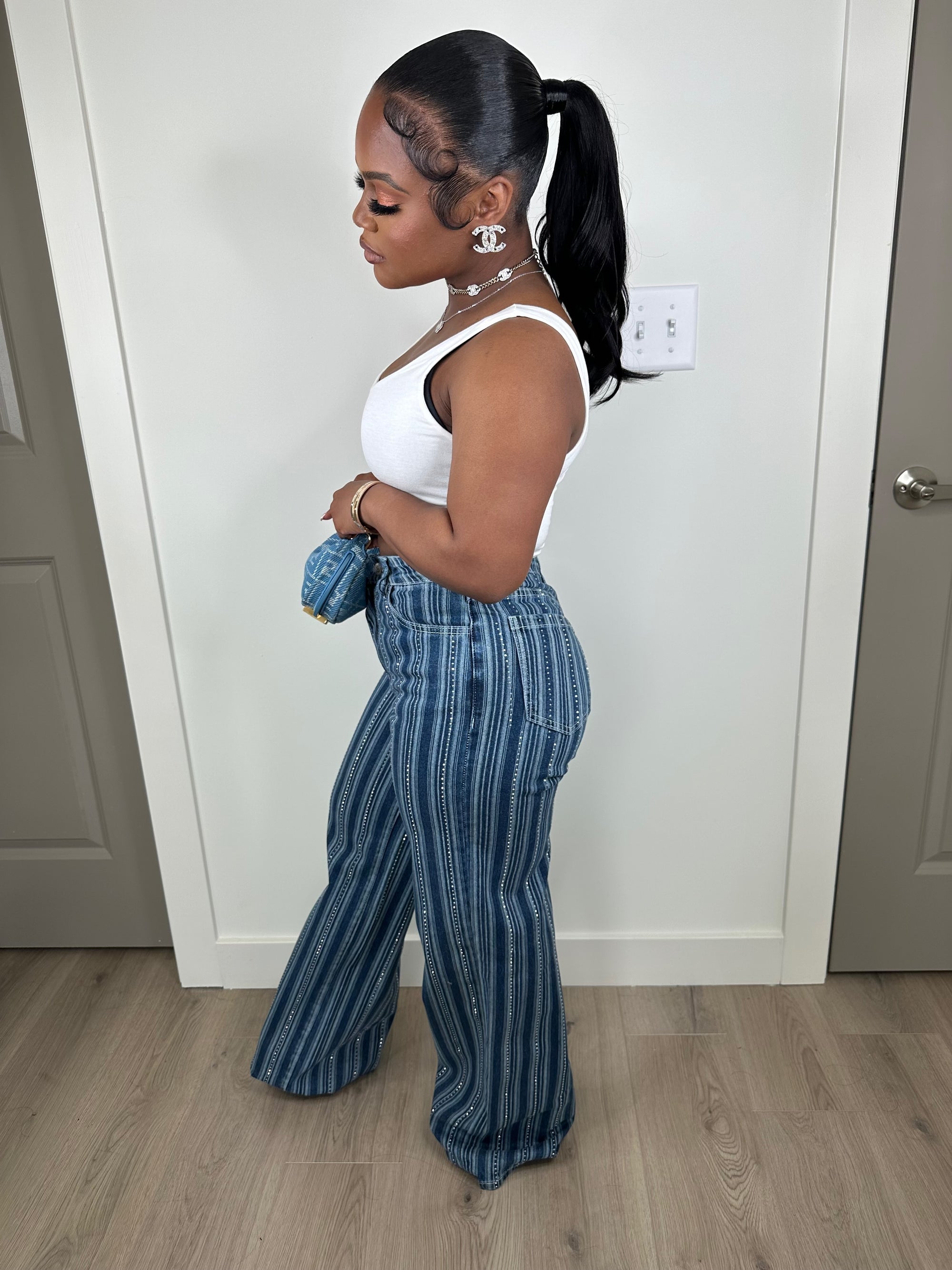 Diamonds Dancing luxe stretchy pants set 50% final sale