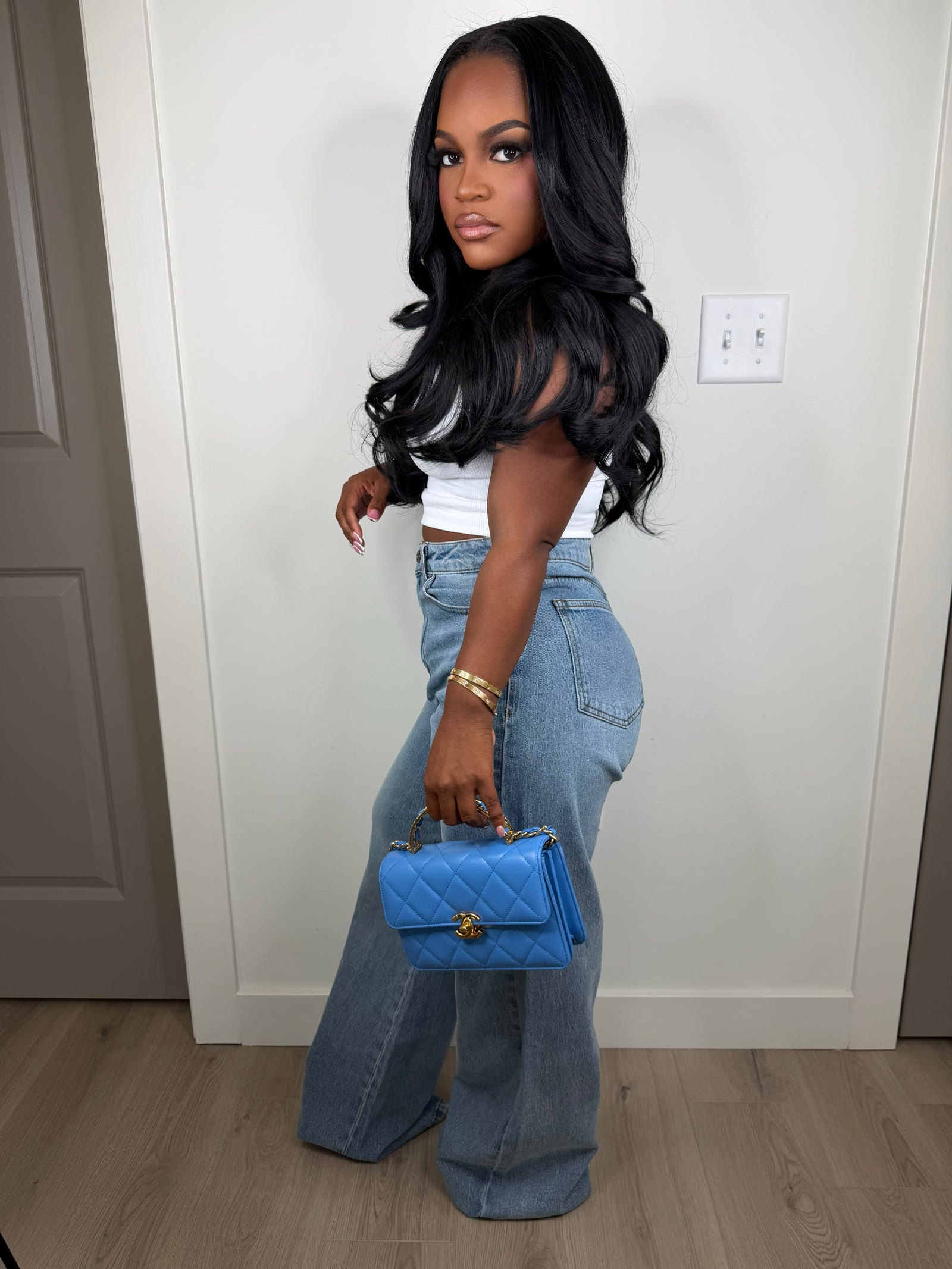 Ribbon in the sky luxe jeans (stretchy)