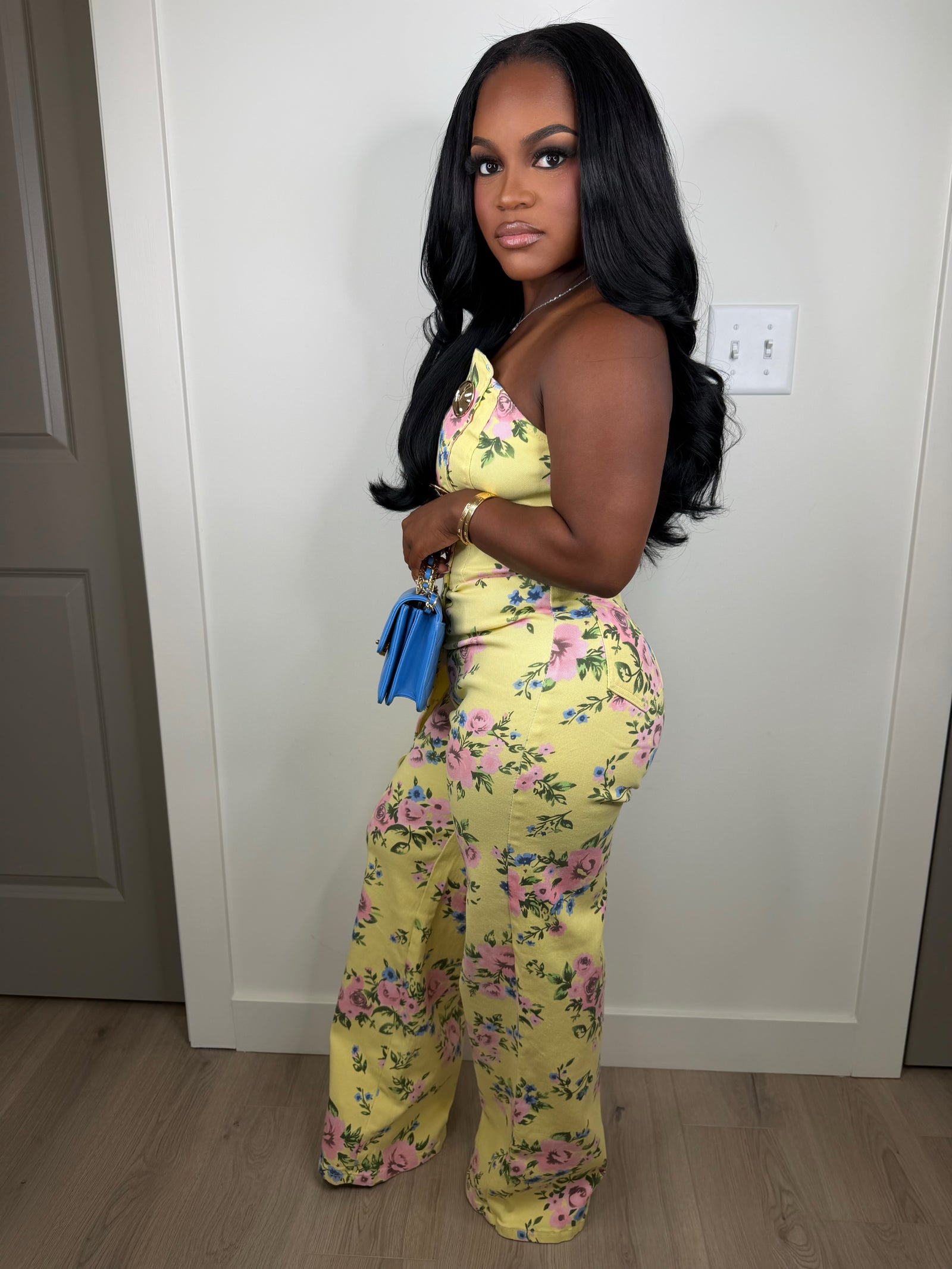 Shine Bright luxe jumpsuit very stretchy