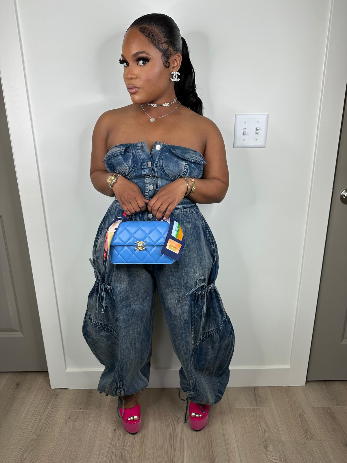Influence luxe stretchy jumpsuit