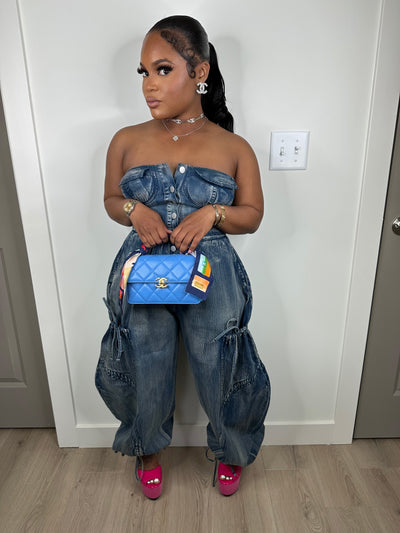 Influence luxe stretchy jumpsuit