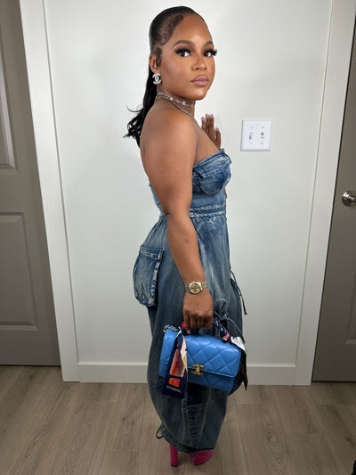 Influence luxe stretchy jumpsuit