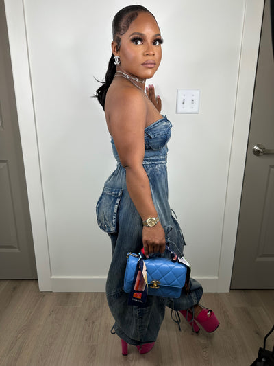 Influence luxe stretchy jumpsuit
