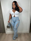 No strings attached luxe stretchy jeans