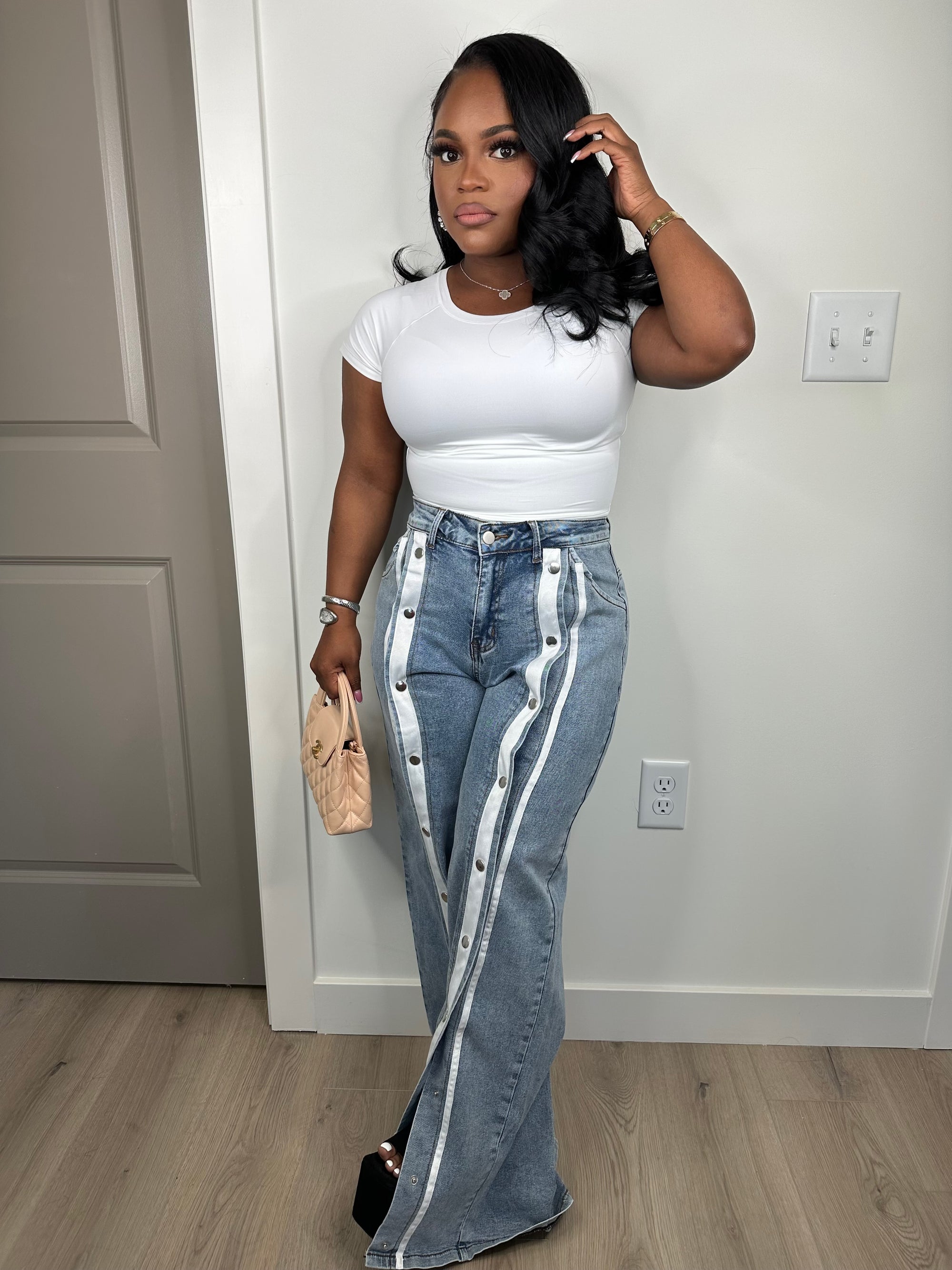 Retro luxe stretchy jeans
