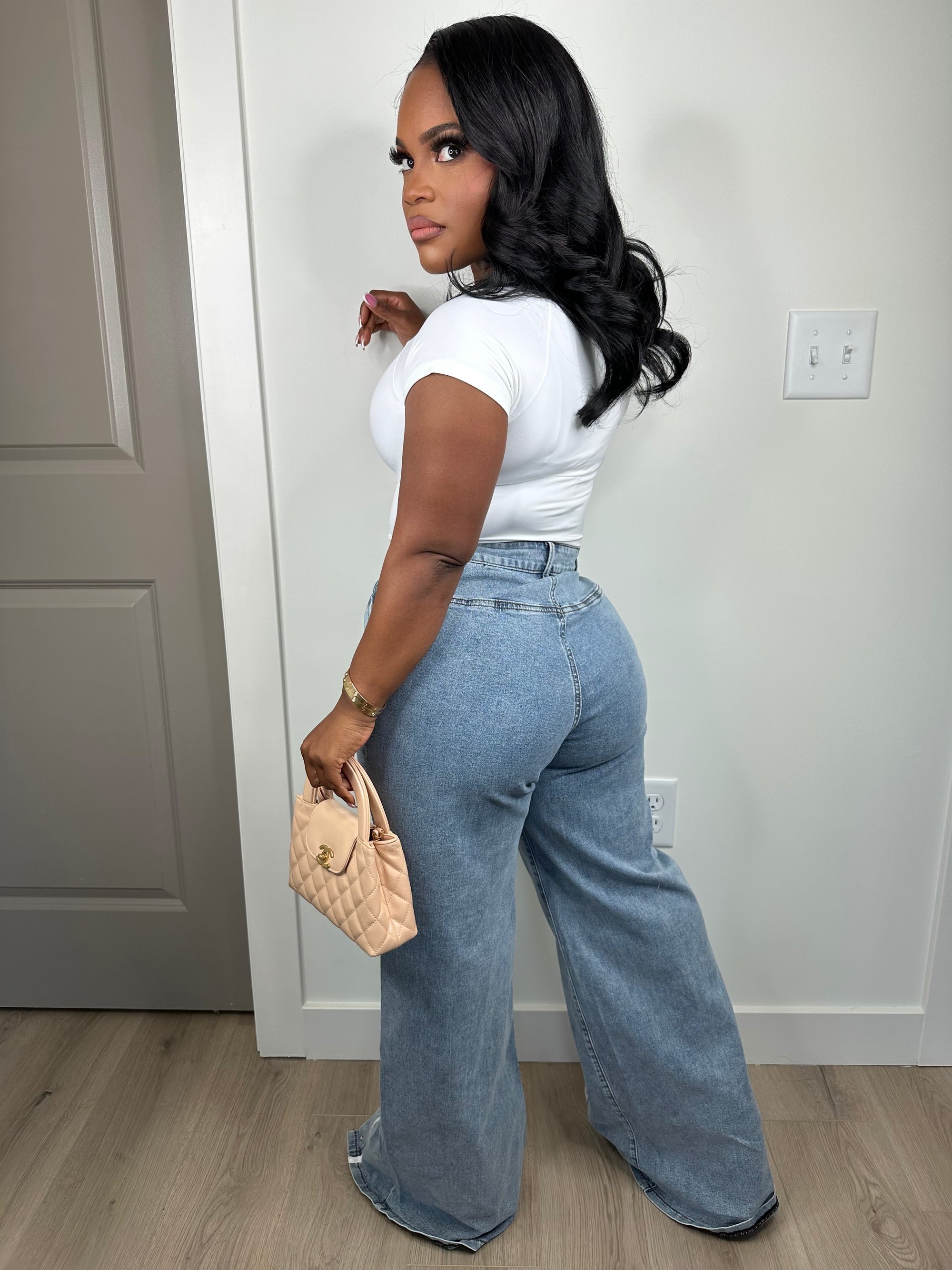 Retro luxe stretchy jeans