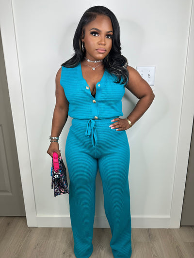 The One Luxe Blue set  (Great Stretch)