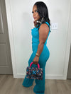 The One Luxe Blue set  (Great Stretch)