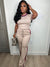 Stay ready luxe set (tan) stretchy