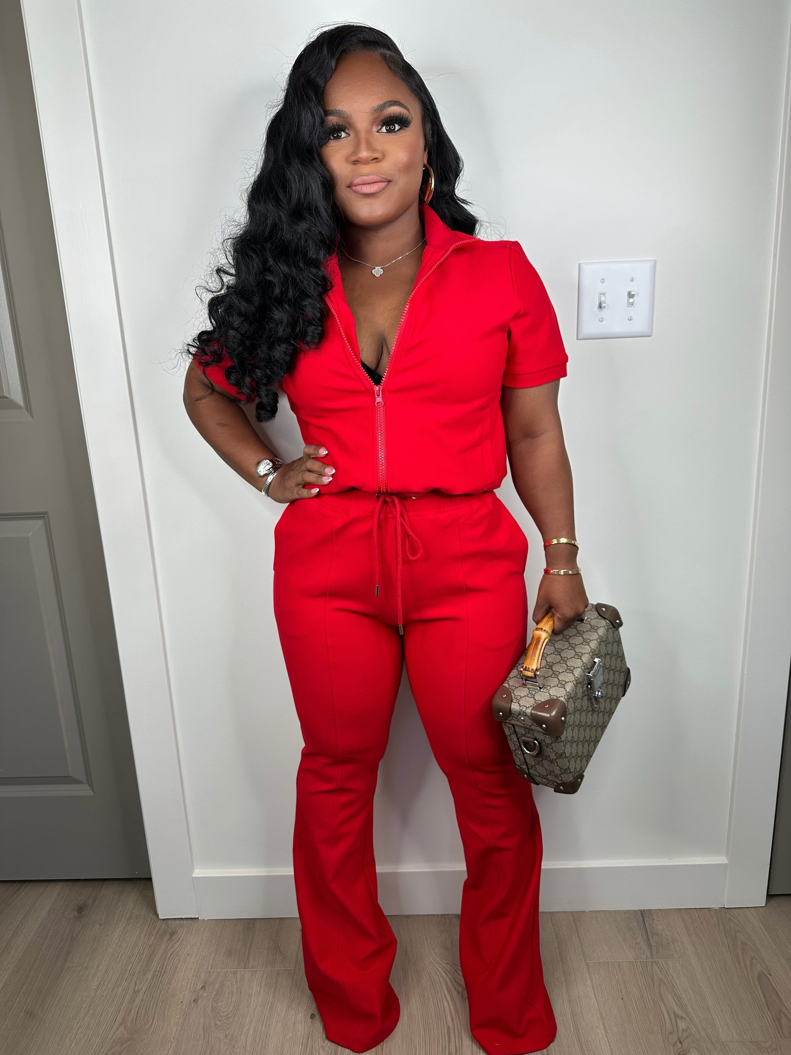 I deserve luxe set (red) stretchy
