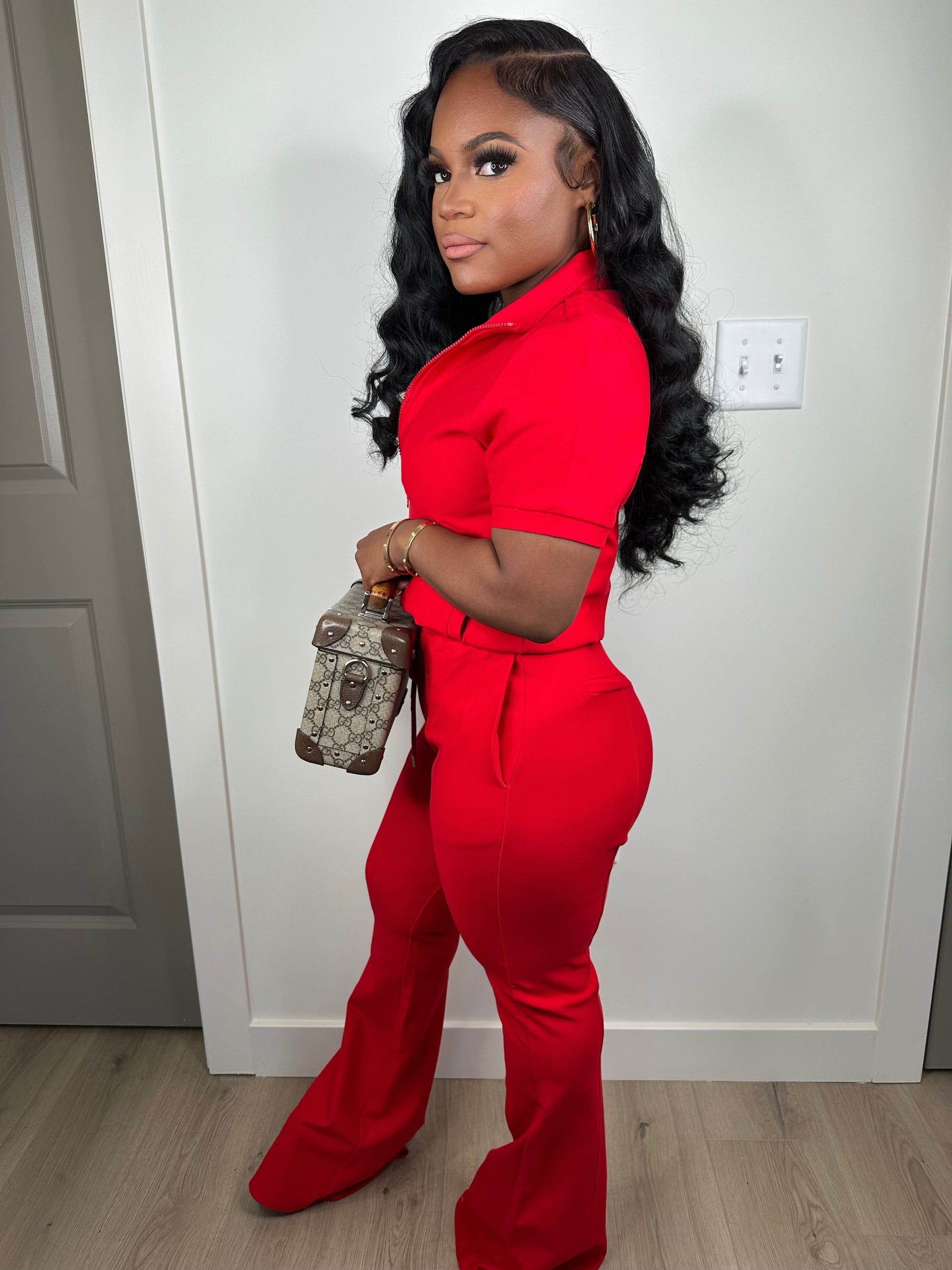 I deserve luxe set (red) stretchy