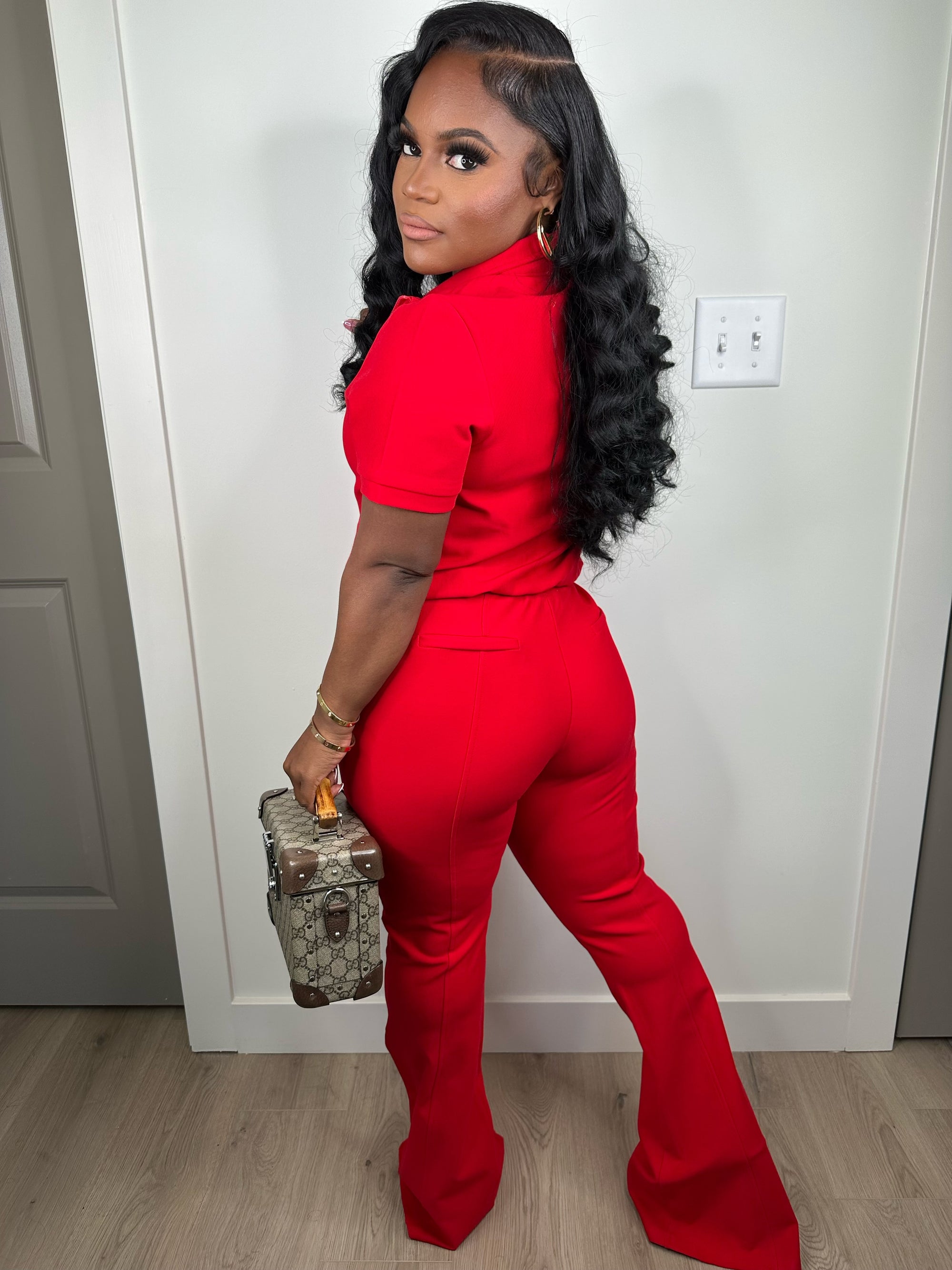 I deserve luxe set (red) stretchy