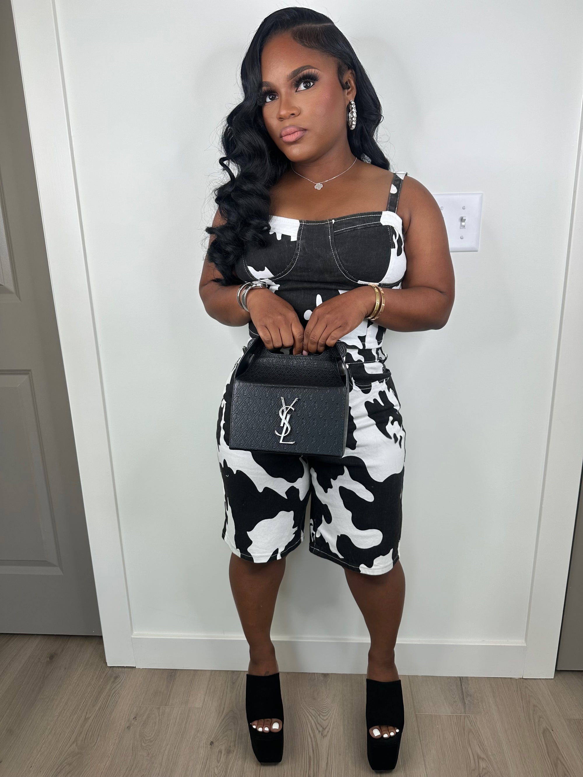 🐄 Cow printed luxe set