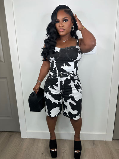 🐄 Cow printed luxe set