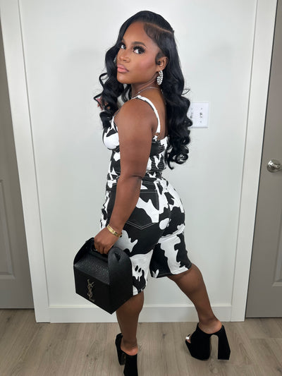 🐄 Cow printed luxe set