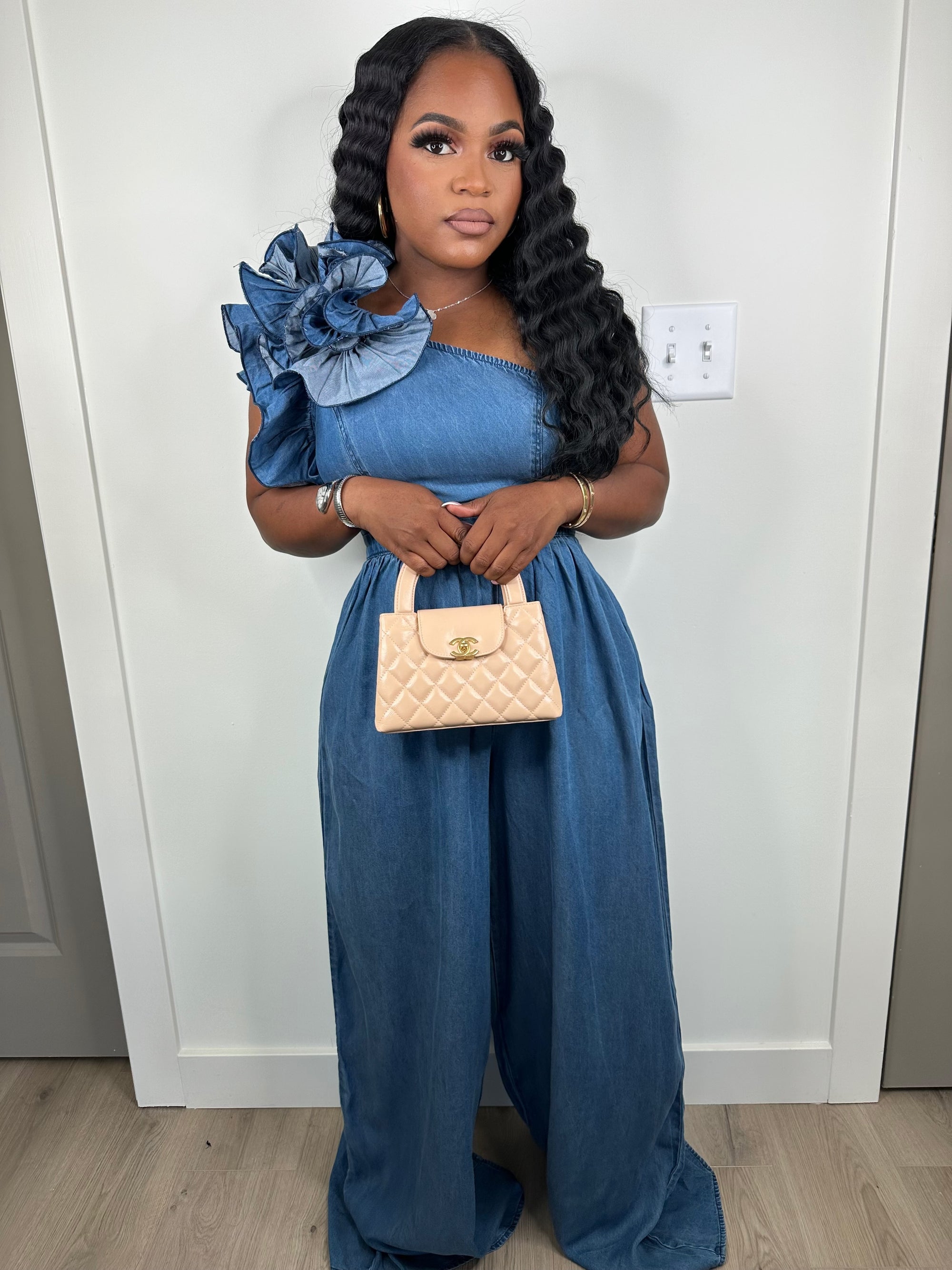 Dollie ruffle jumpsuit luxe