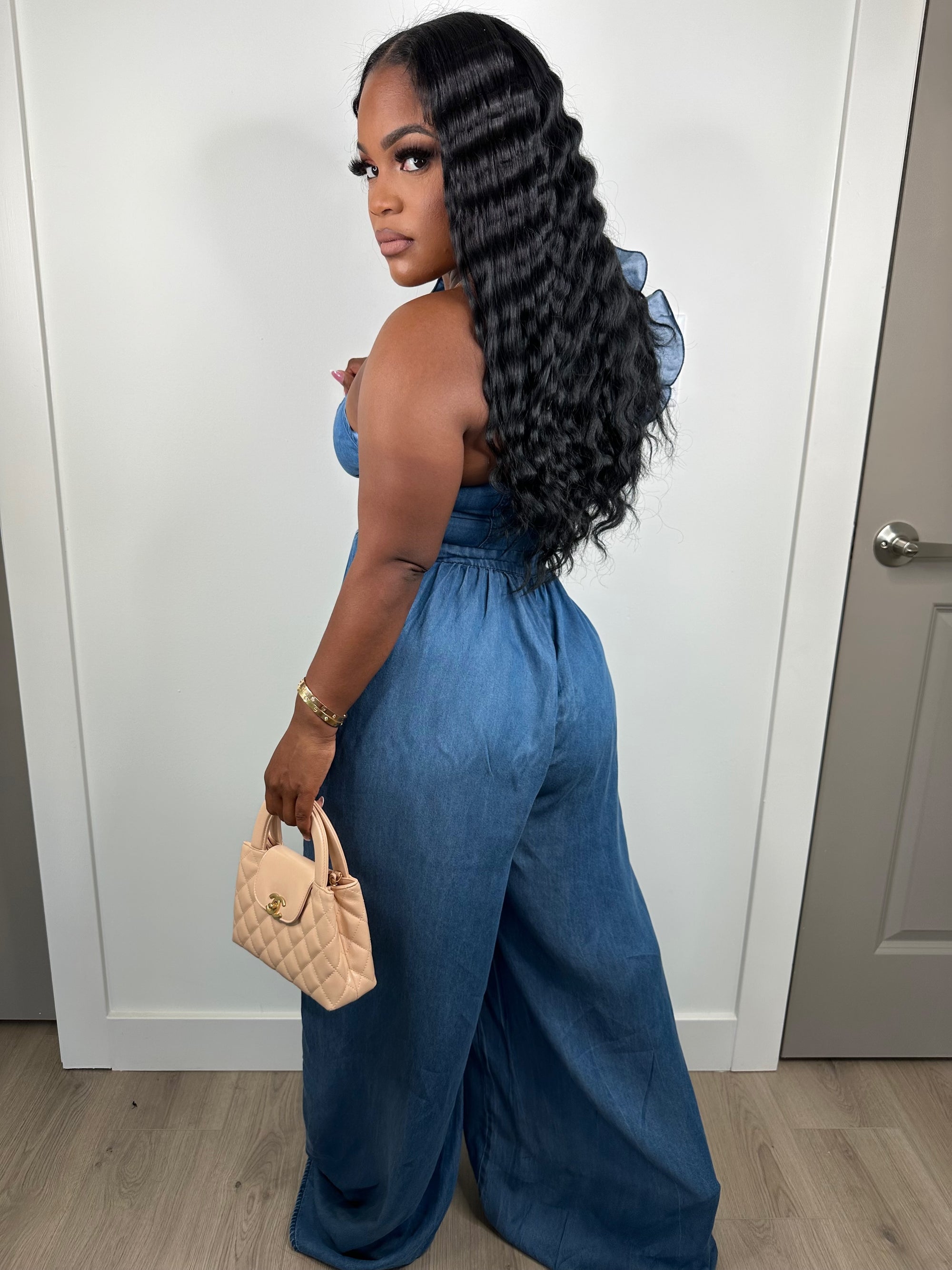 Dollie ruffle jumpsuit luxe