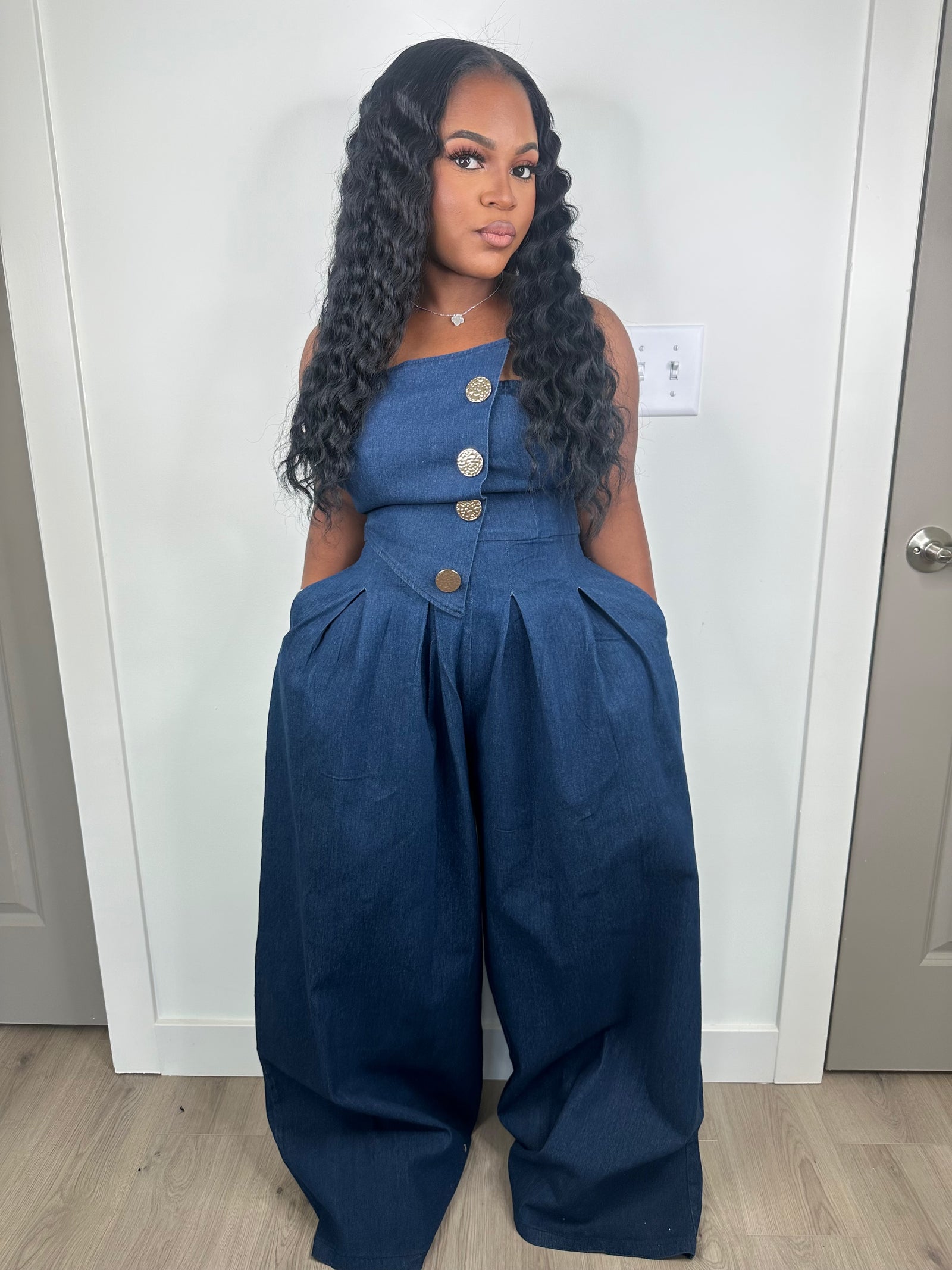Baby it’s you luxe jumpsuit stretchy