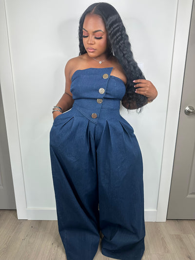 Baby it’s you luxe jumpsuit stretchy
