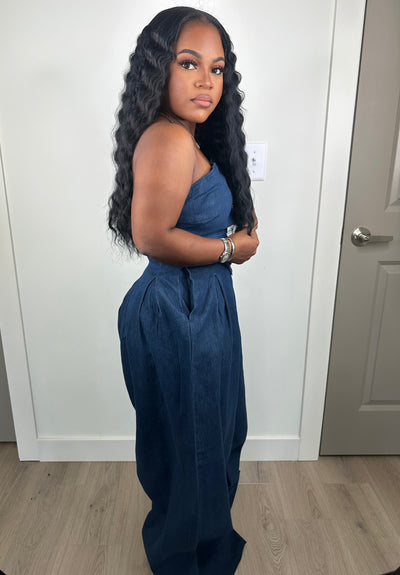 Baby it’s you luxe jumpsuit stretchy