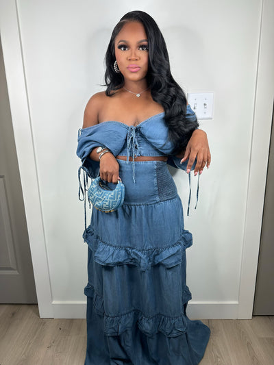 Vibin luxe skirt set (very stretchy)