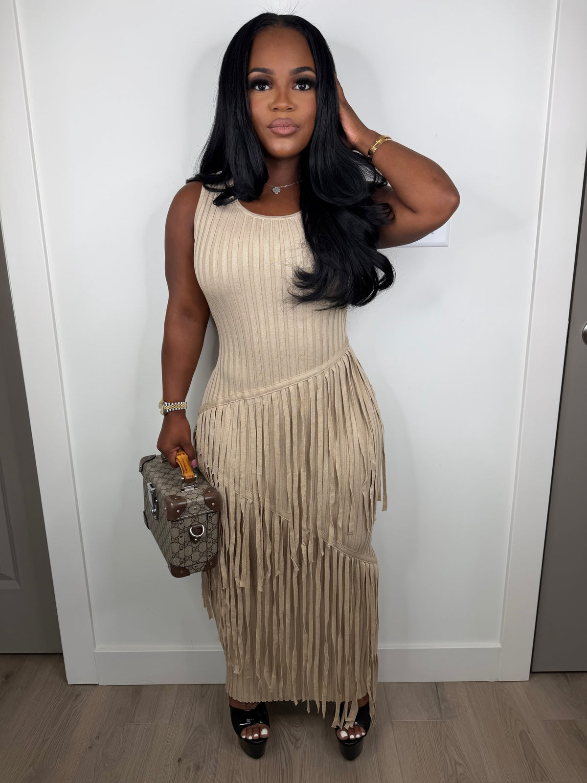 Don't miss luxe dress (very stretchy)