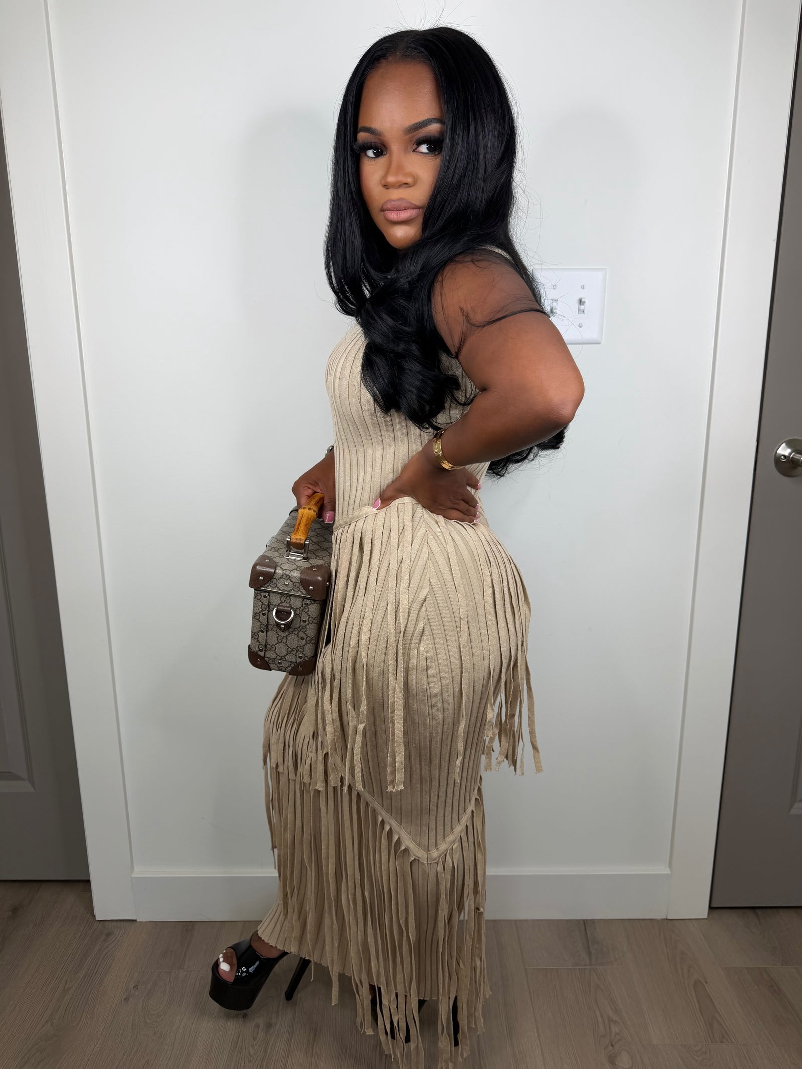 Don't miss luxe dress (very stretchy)