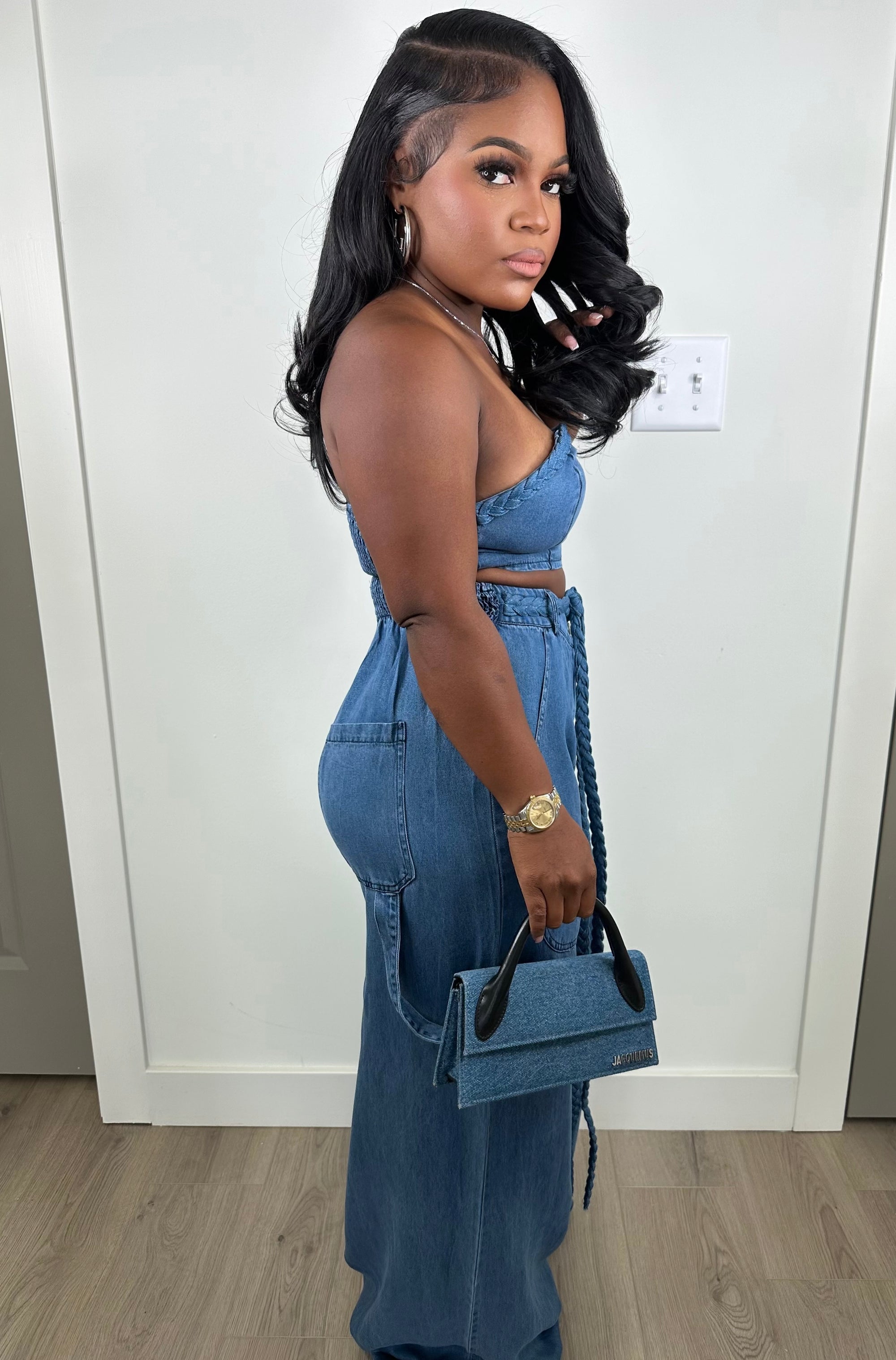 Denim moves set (stretch/oversized)
