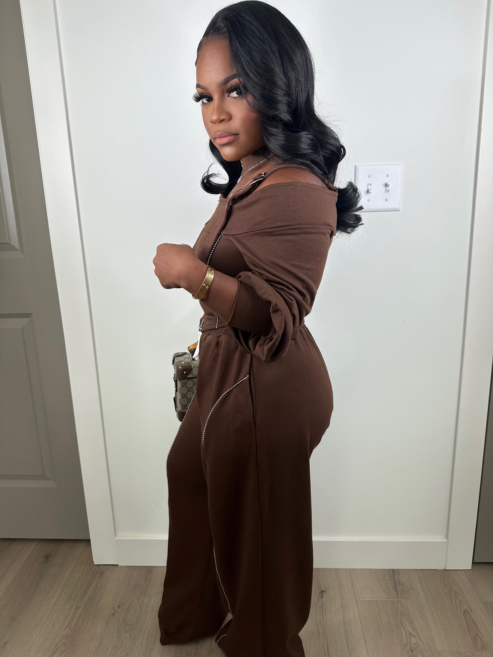 Mocha Mama luxe Stretchy Set