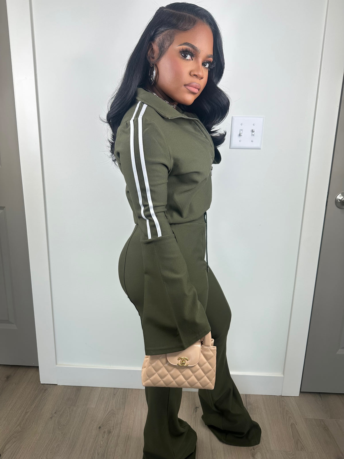 Maybe I deserve luxe set (olive)  stretchy