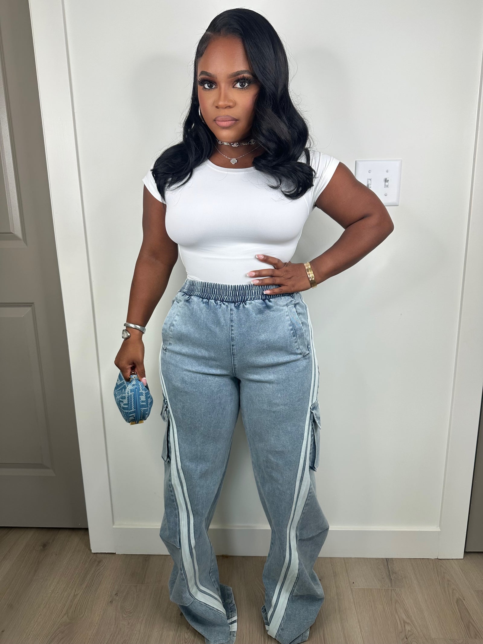 Track denim luxe jeans (stretchy)