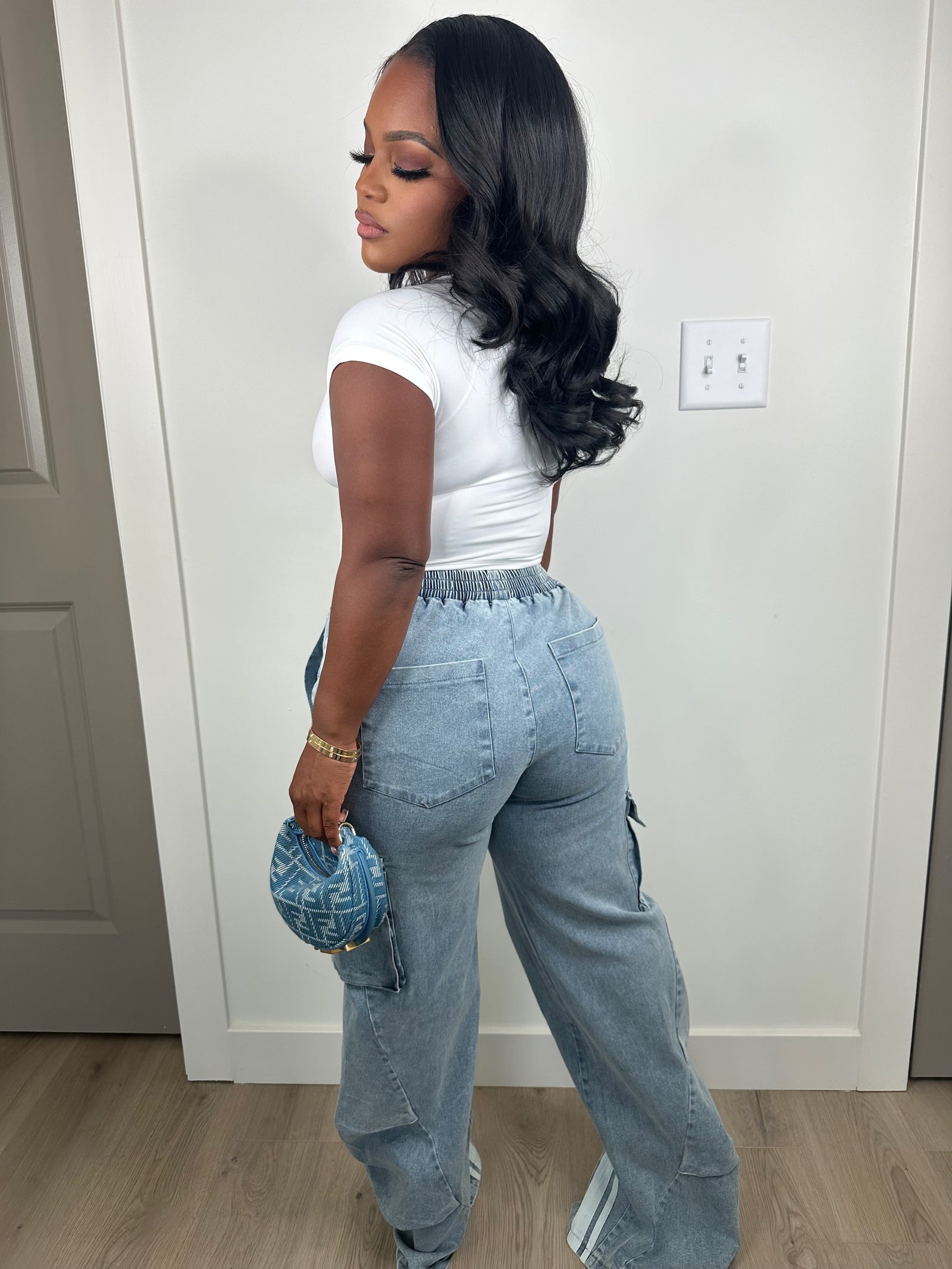 Track denim luxe jeans (stretchy)