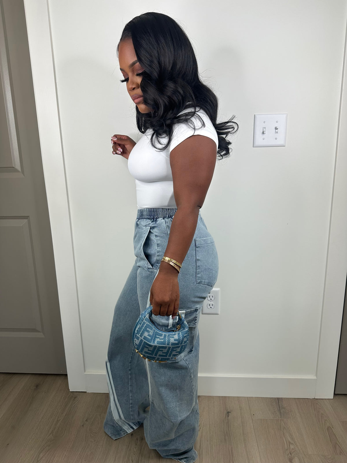 Track denim luxe jeans (stretchy)