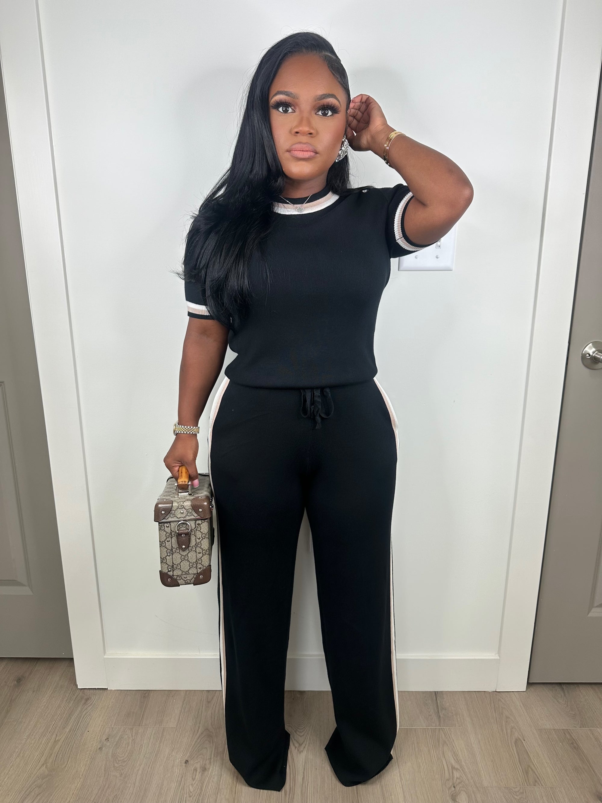 Stay ready luxe set (black)