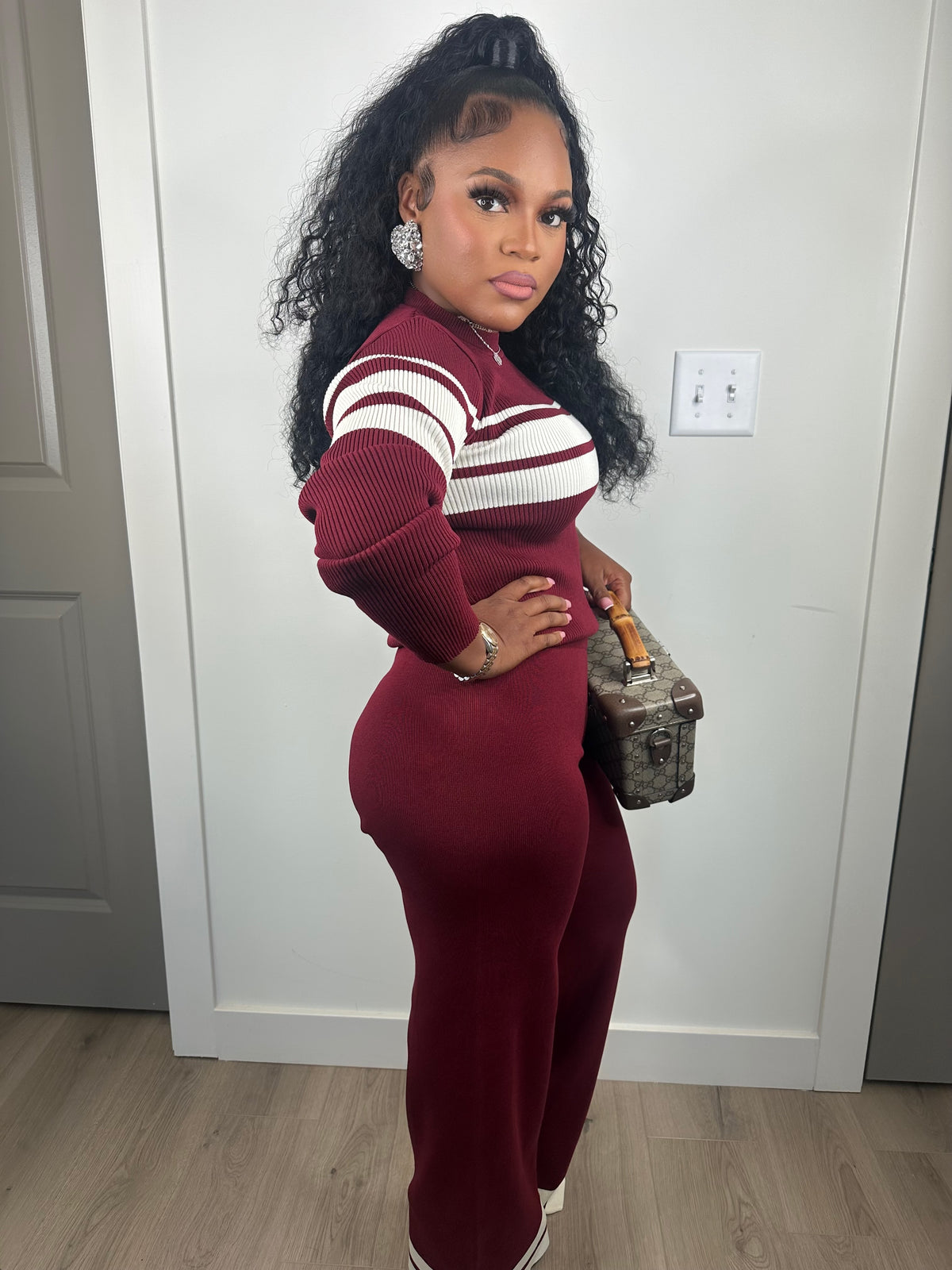 Pay the cost luxe set (burgundy)