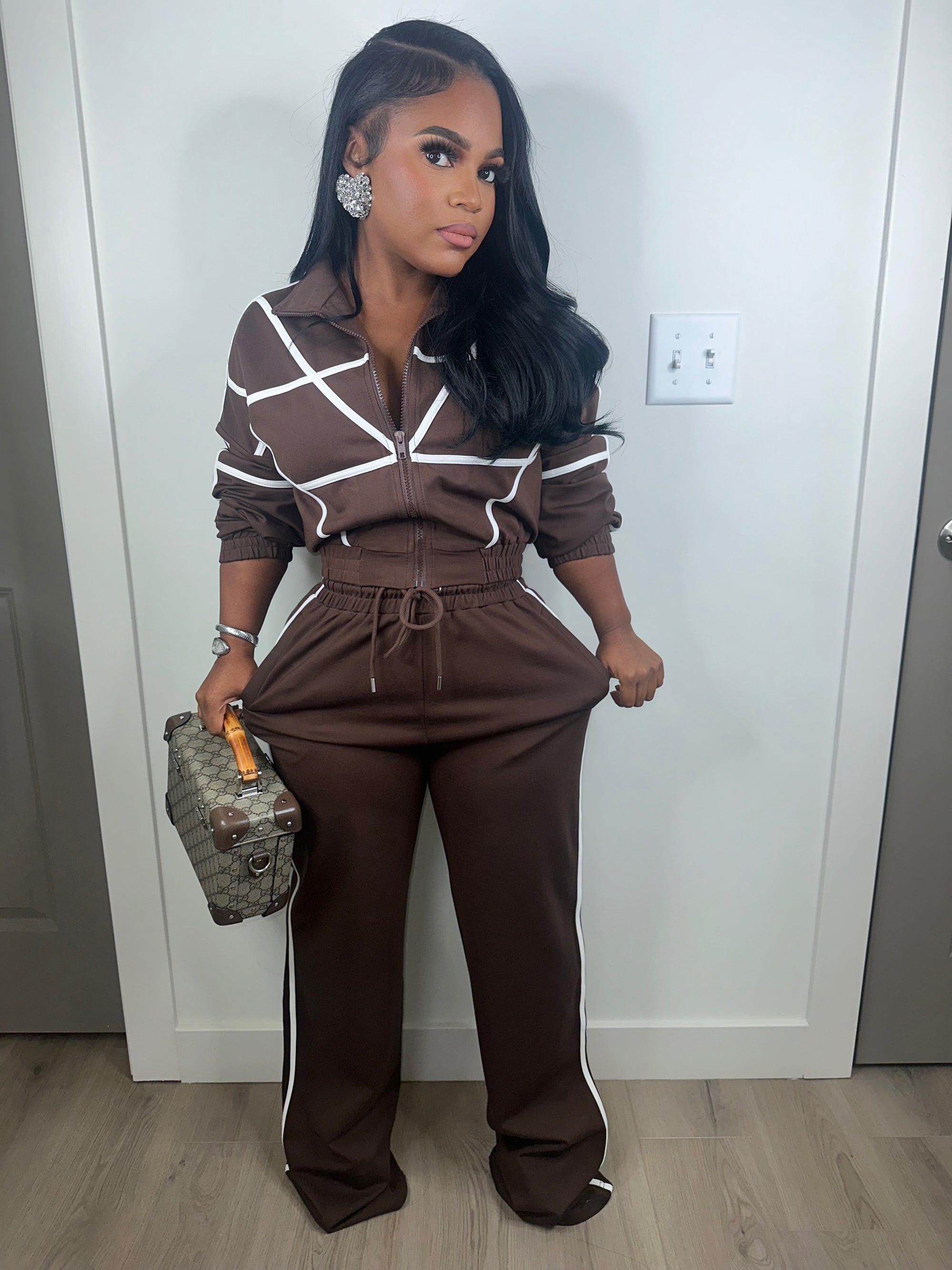 deserve it all luxe set brown (can size down)