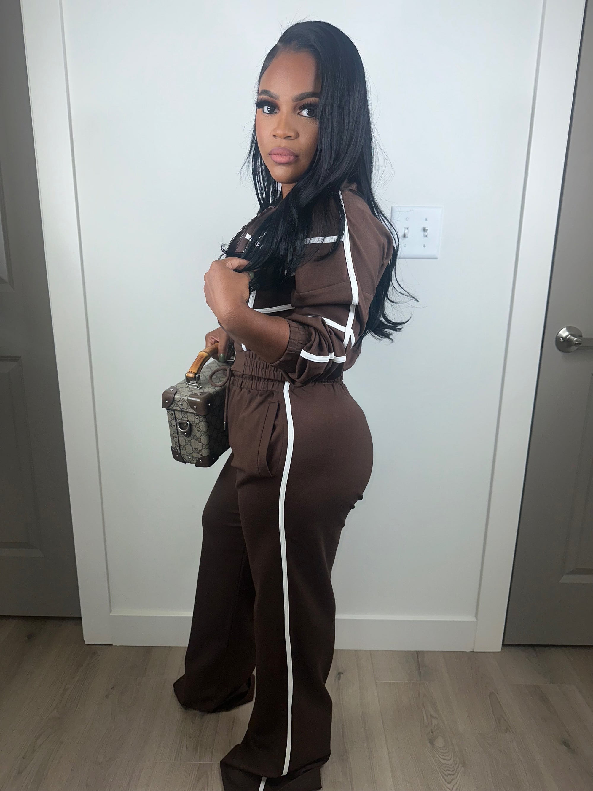 deserve it all luxe set brown (can size down)