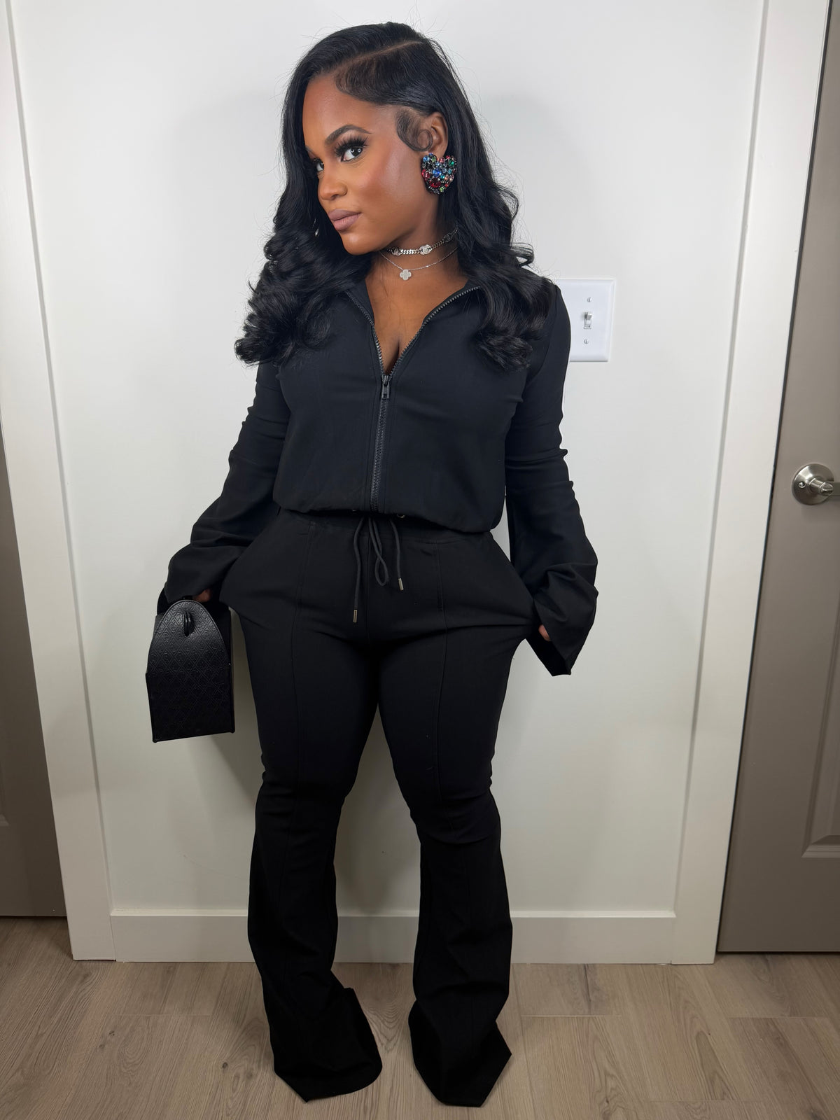 Maybe I deserve luxe set (black) very stretchy