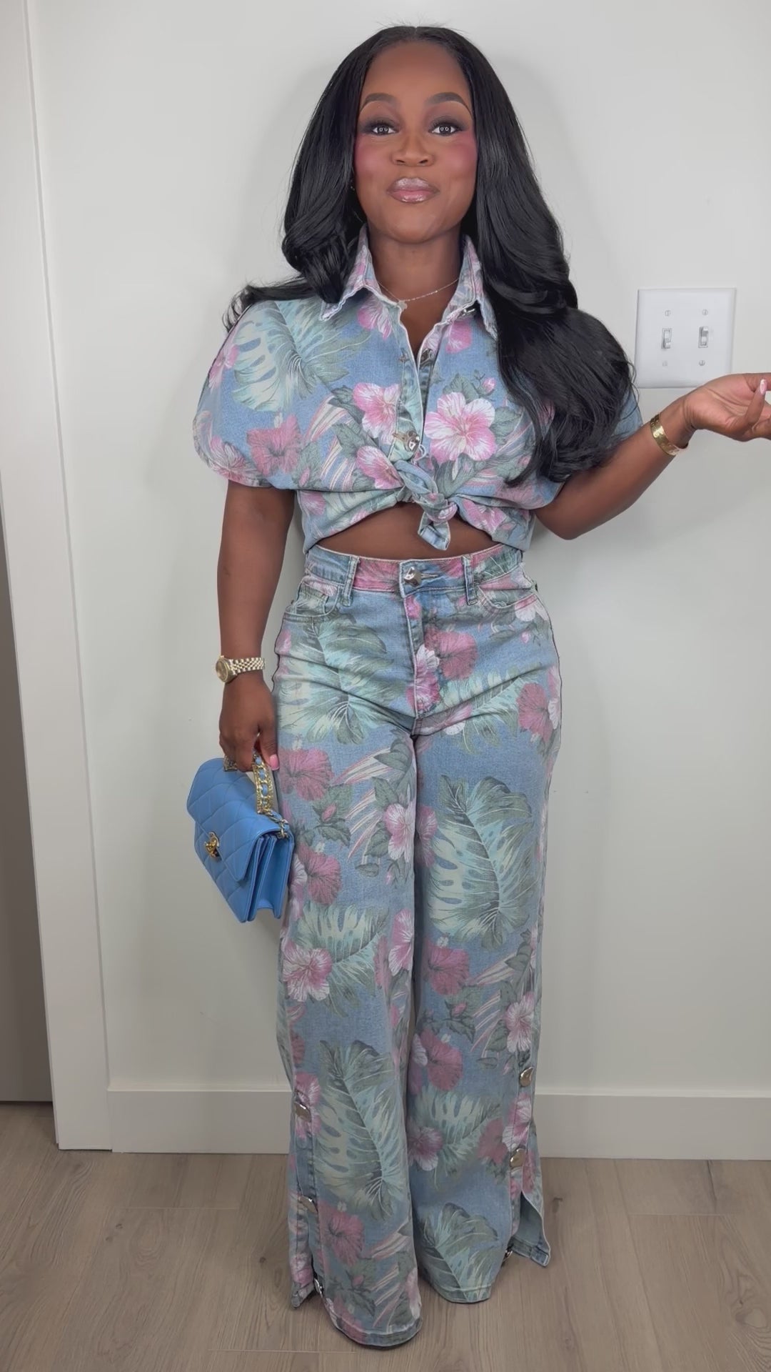 Showstopper luxe pants set