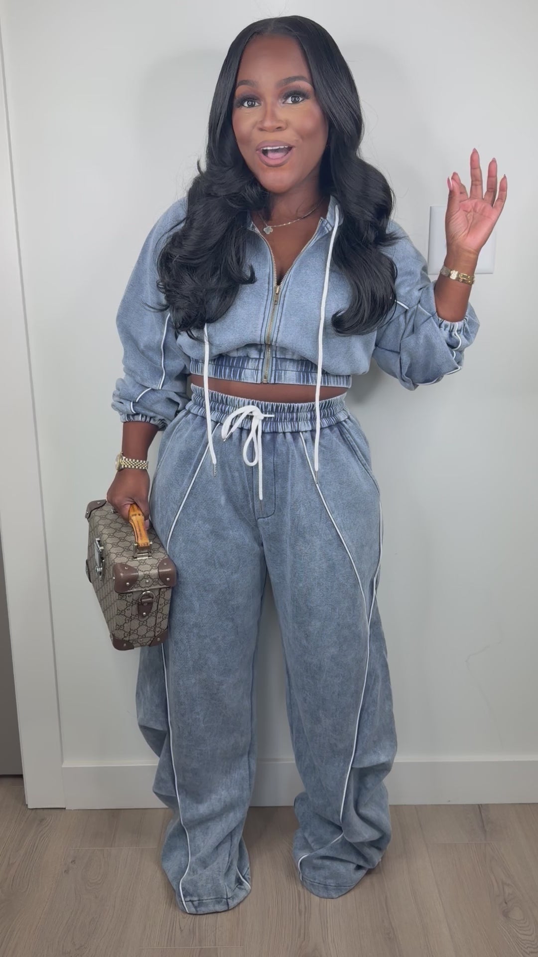Easy Does It luxe Denim Set