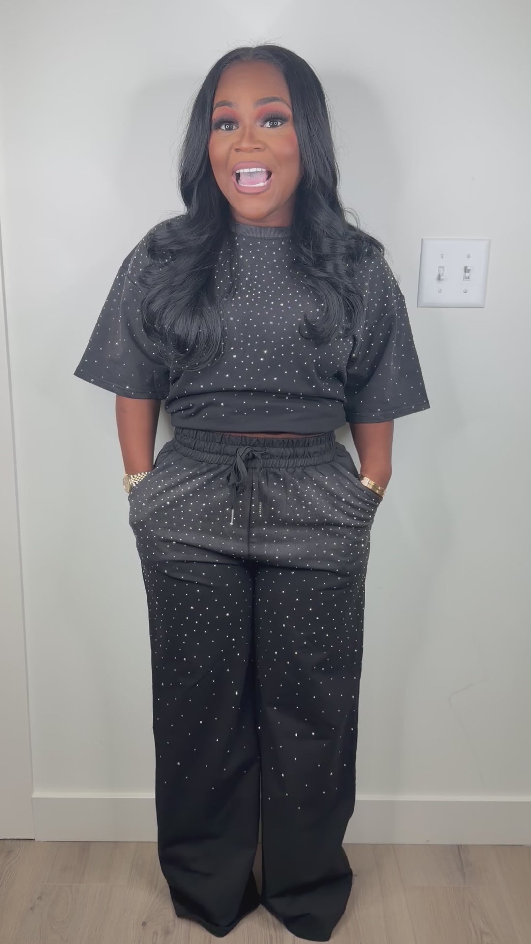 Bedazzaled luxe set