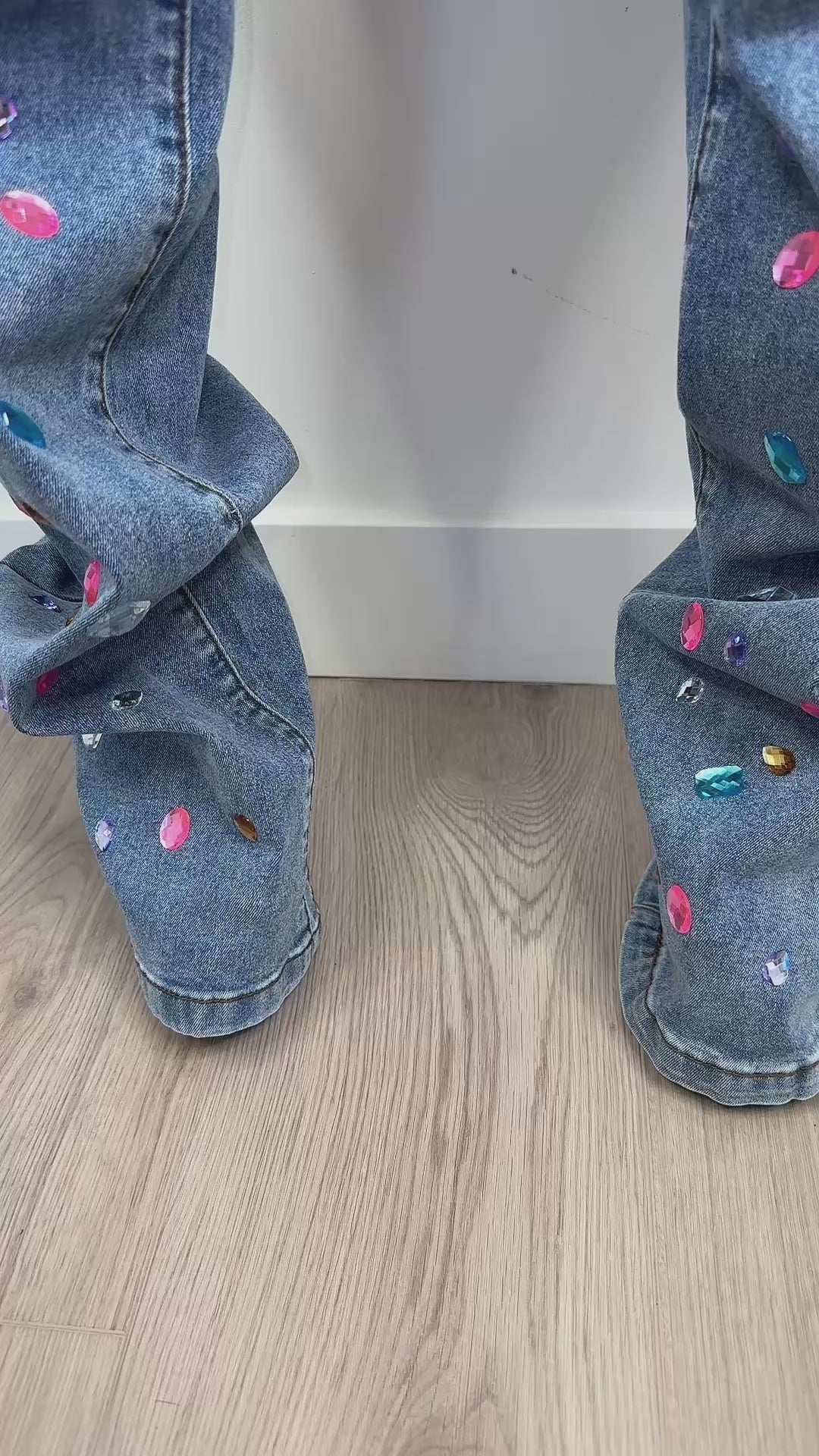 Luxe embellished jeans