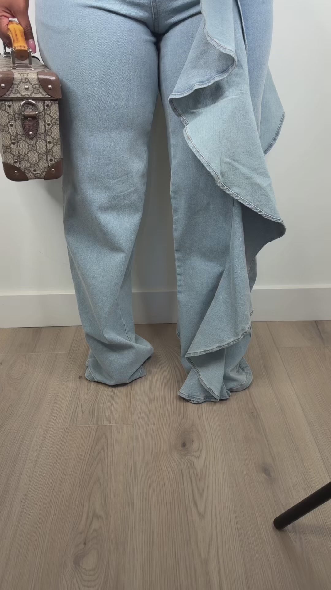 Ruffle luxe jeans
