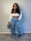 Cargo luxe jeans